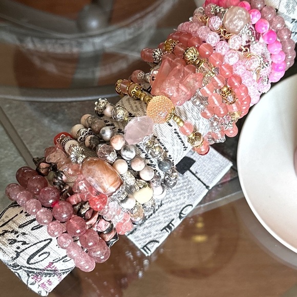 Alquimia by Ady Pink and Gold Bracelet - Picture 2 of 5